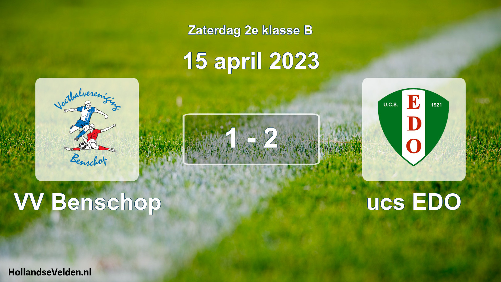 Total number of matches played: VV Benschop - ucs EDO 1 - 2 (15 April 2023)