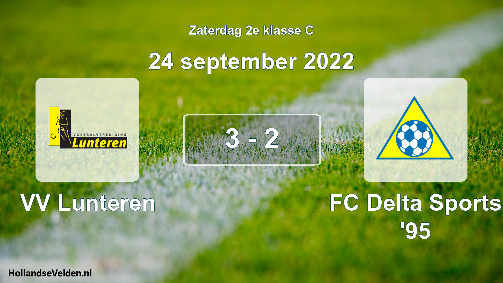 Total number of matches played: VV Lunteren - FC Delta Sports '95 3 - 2 (24 September 2022)