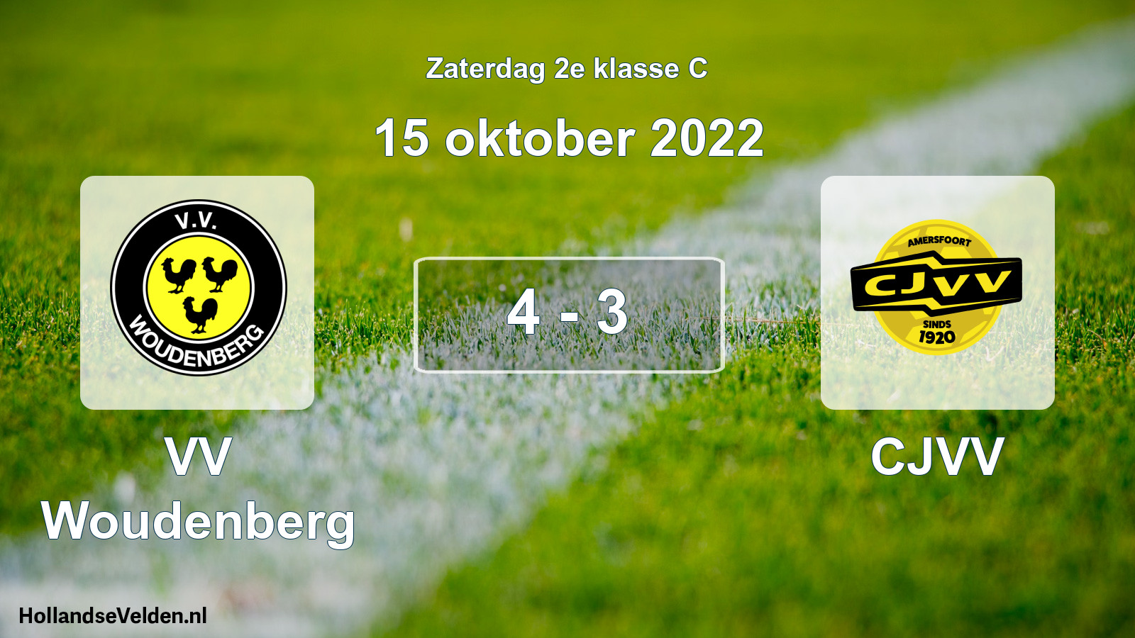 Total number of matches played: VV Woudenberg - CJVV 4 - 3 (15 October 2022)