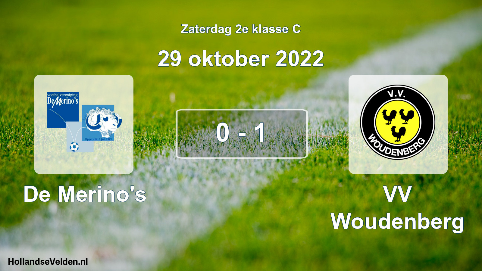 Total number of matches played: De Merino's - VV Woudenberg 0 - 1 (29 October 2022)