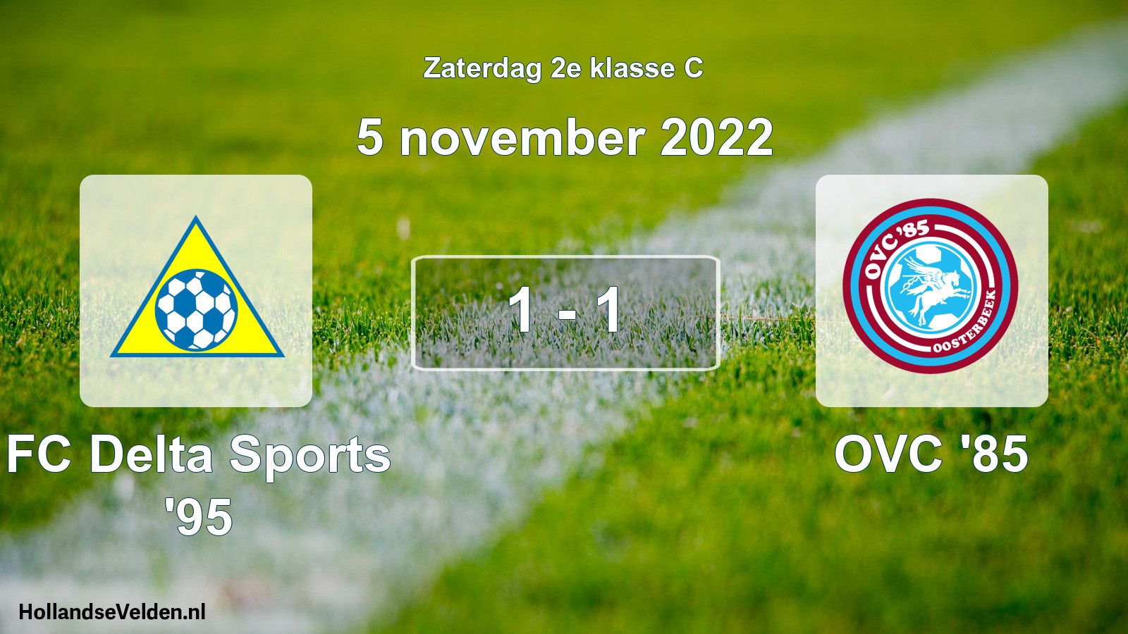 Total number of matches played: FC Delta Sports '95 - OVC '85 1 - 1 (5 November 2022)