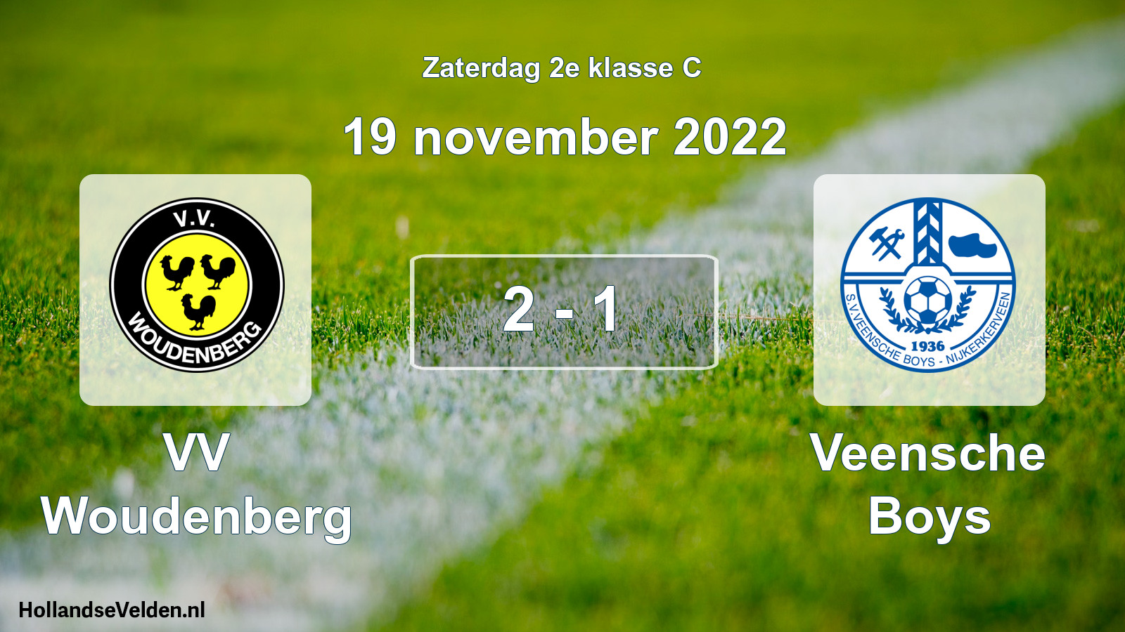 Total number of matches played: VV Woudenberg - Veensche Boys 2 - 1 (19 November 2022)