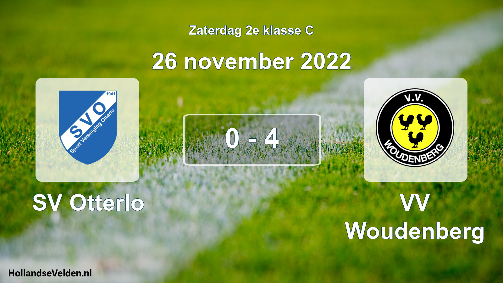 Total number of matches played: SV Otterlo - VV Woudenberg 0 - 4 (26 November 2022)