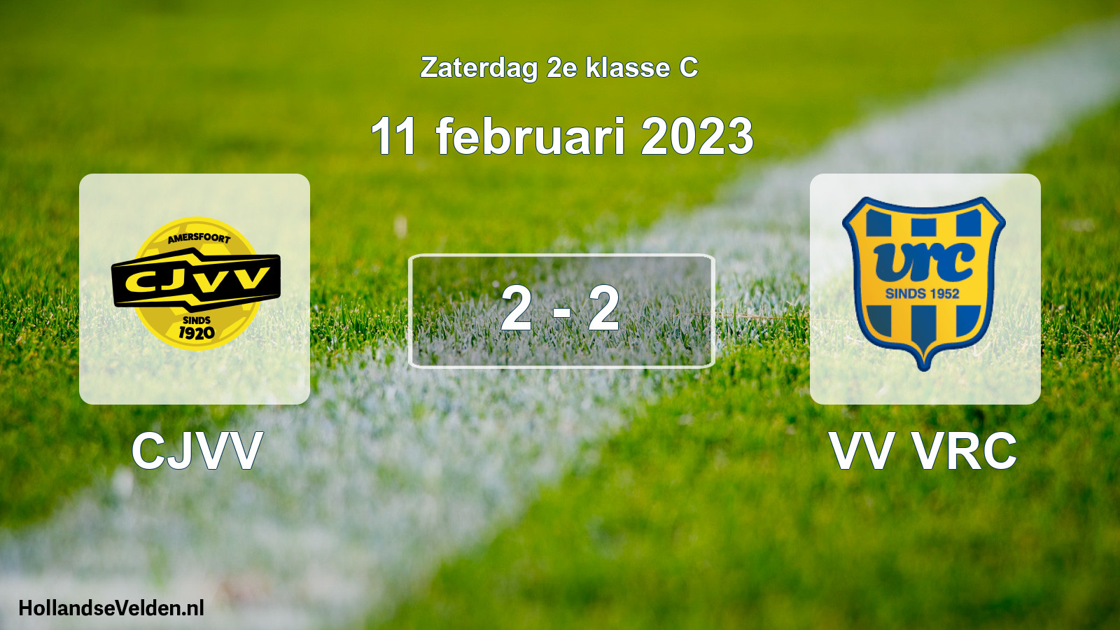 Total number of matches played: CJVV - VV VRC 2 - 2 (11 February 2023)