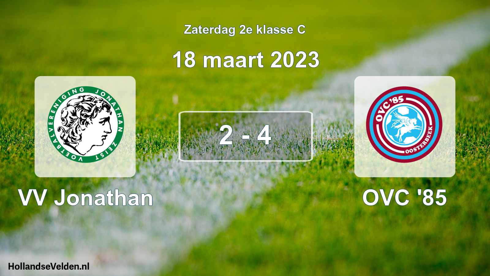 Total number of matches played: VV Jonathan - OVC '85 2 - 4 (18 March 2023)