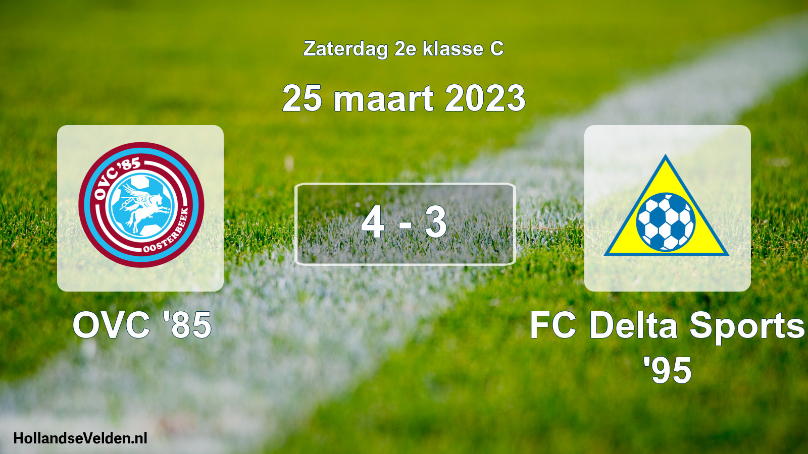 Total number of matches played: OVC '85 - FC Delta Sports '95 4 - 3 (25 March 2023)