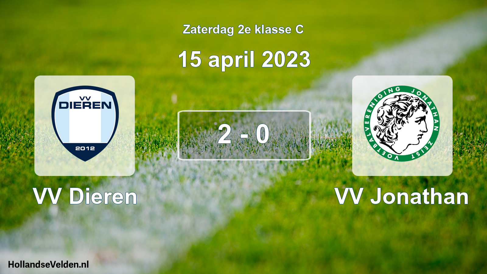 Total number of matches played: VV Dieren - VV Jonathan 2 - 0 (15 April 2023)
