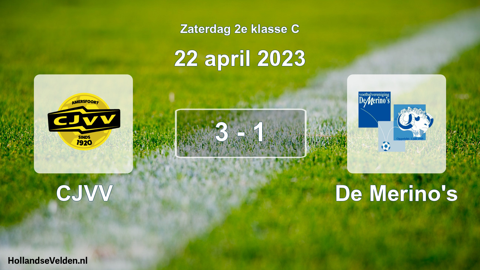 Total number of matches played: CJVV - De Merino's 3 - 1 (22 April 2023)