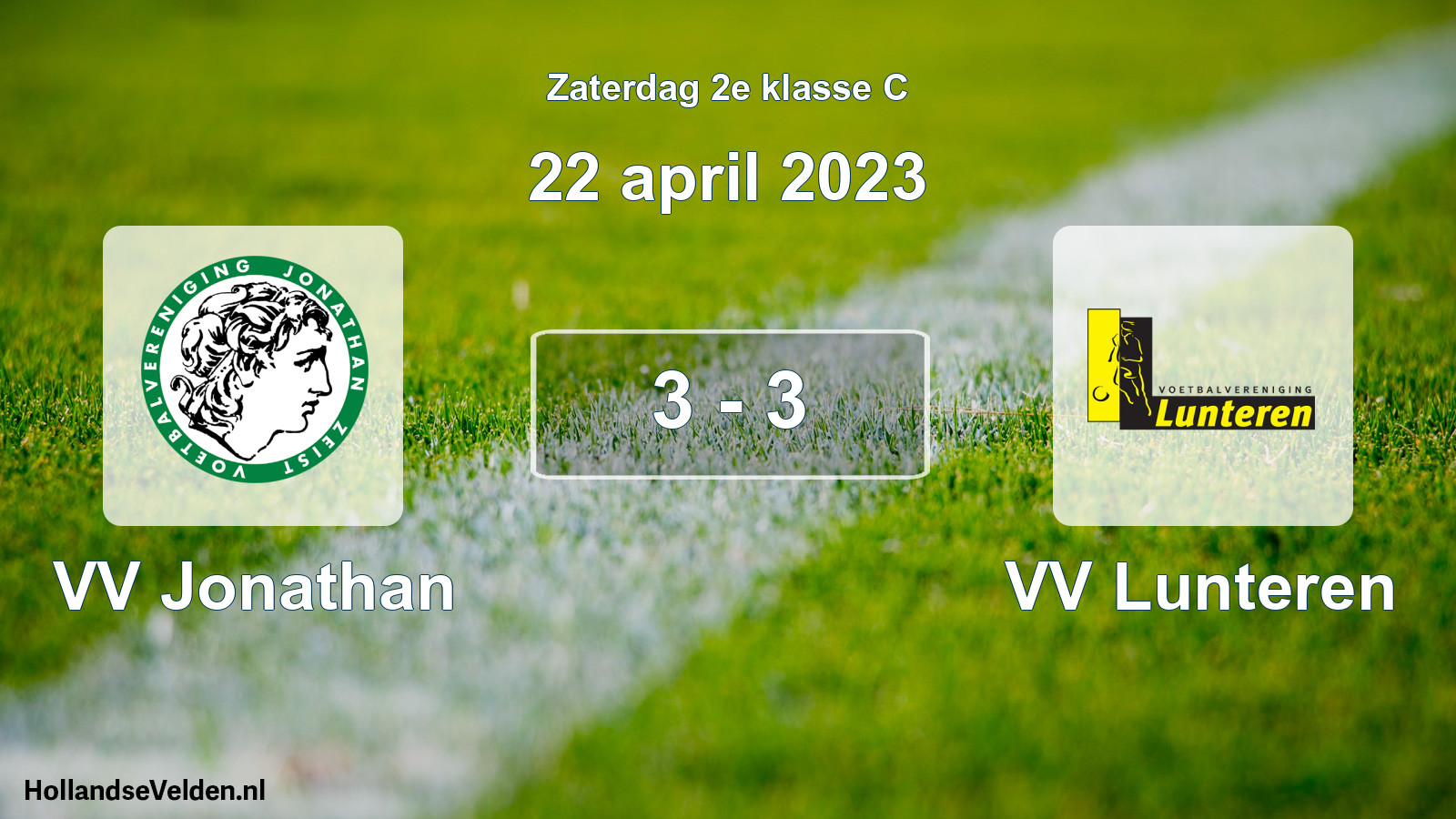 Total number of matches played: VV Jonathan - VV Lunteren 3 - 3 (22 April 2023)