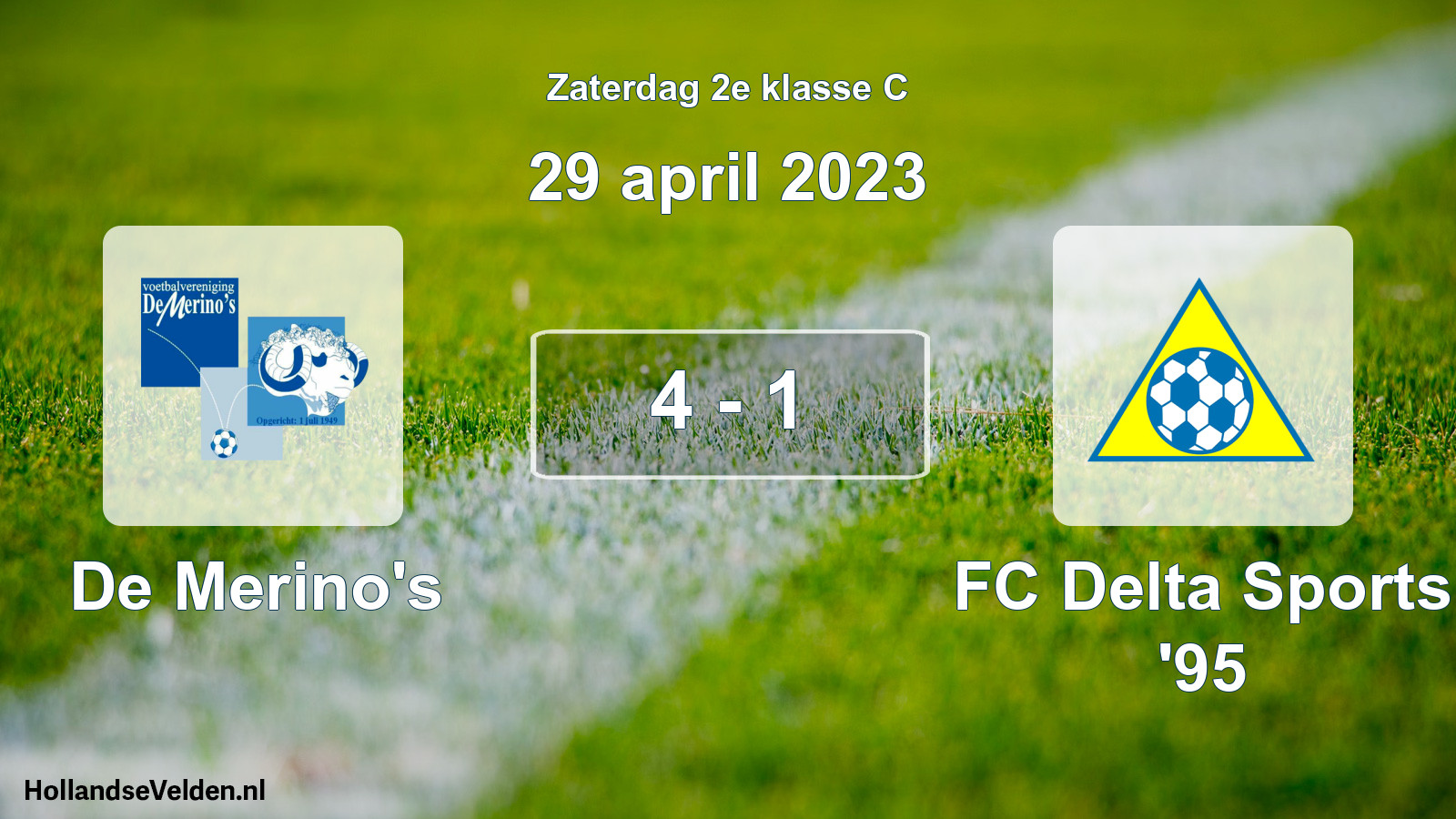 Total number of matches played: De Merino's - FC Delta Sports '95 4 - 1 (29 April 2023)