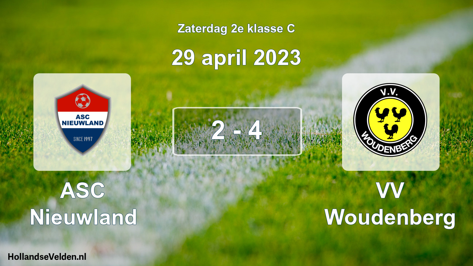 Total number of matches played: ASC Nieuwland - VV Woudenberg 2 - 4 (29 April 2023)