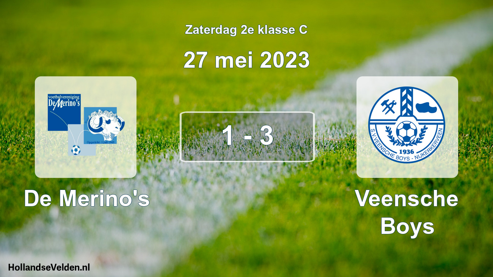 Total number of matches played: De Merino's - Veensche Boys 1 - 3 (27 May 2023)