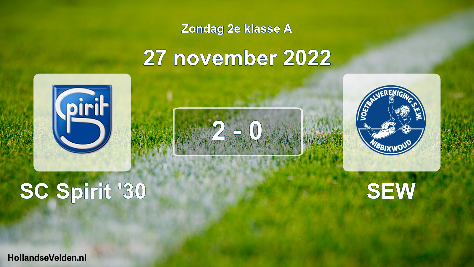 Total number of matches played: SC Spirit '30 - SEW 2 - 0 (27 November 2022)