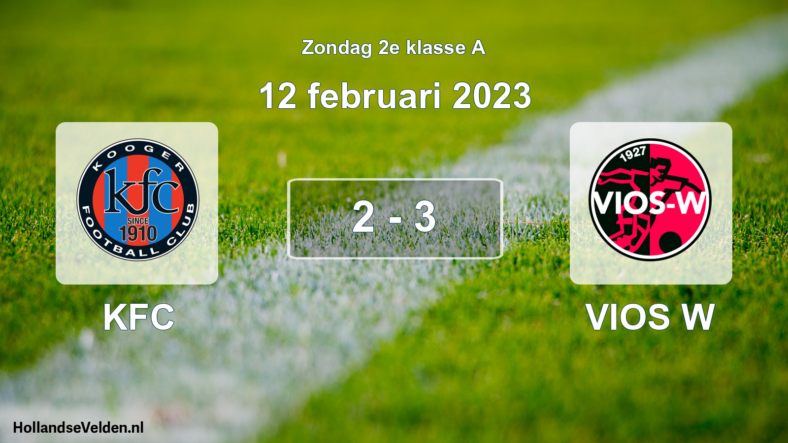 Total number of matches played: KFC - VIOS W 2 - 3 (12 February 2023)