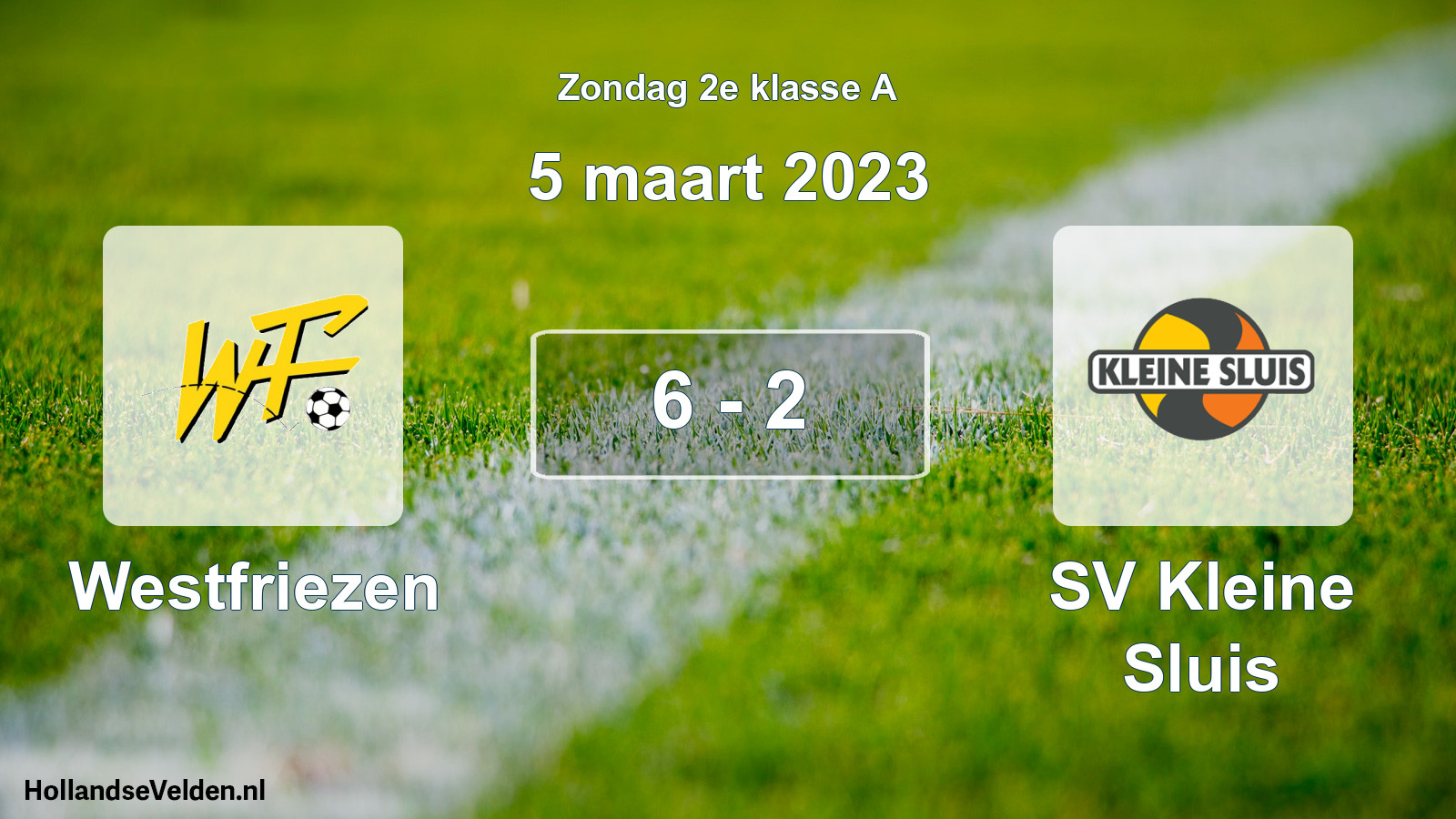 Total number of matches played: Westfriezen - SV Kleine Sluis 6 - 2 (5 March 2023)