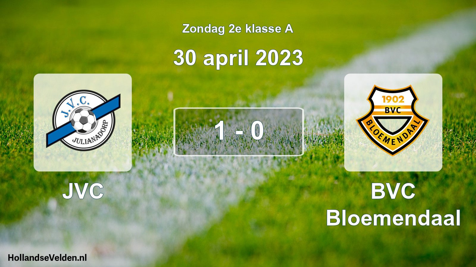 Total number of matches played: JVC - BVC Bloemendaal 1 - 0 (30 April 2023)
