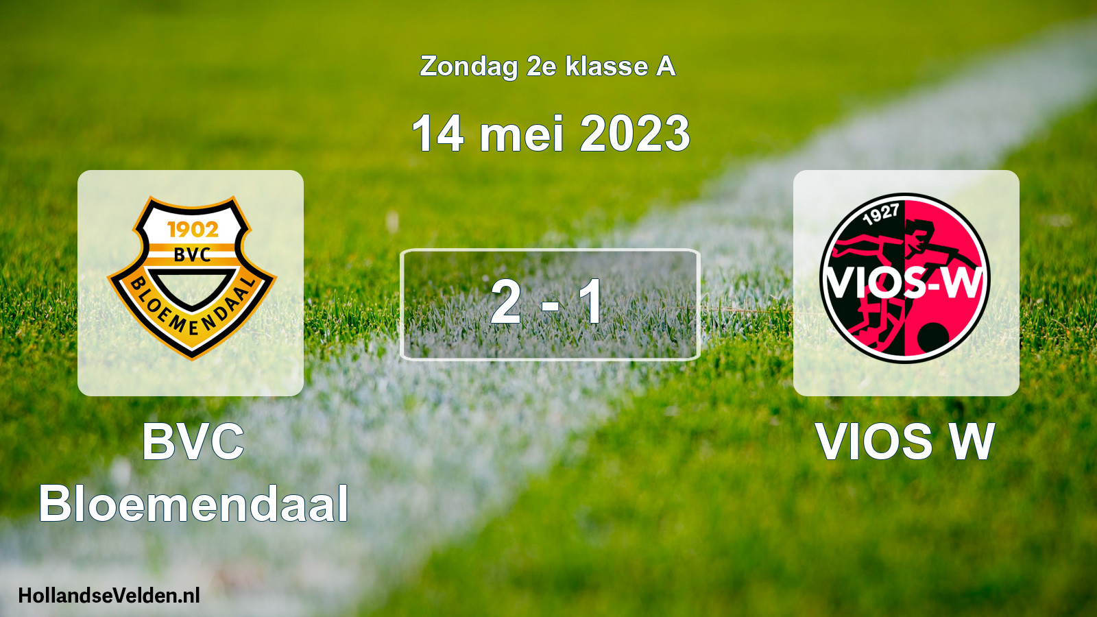Total number of matches played: BVC Bloemendaal - VIOS W 2 - 1 (14 May 2023)