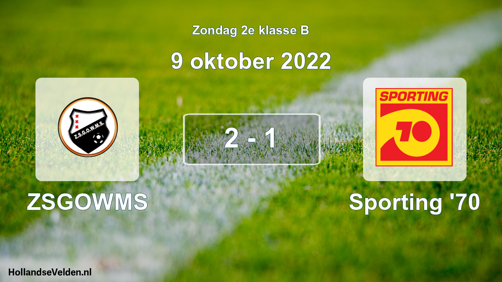 Total number of matches played: ZSGOWMS - Sporting '70 2 - 1 (9 October 2022)