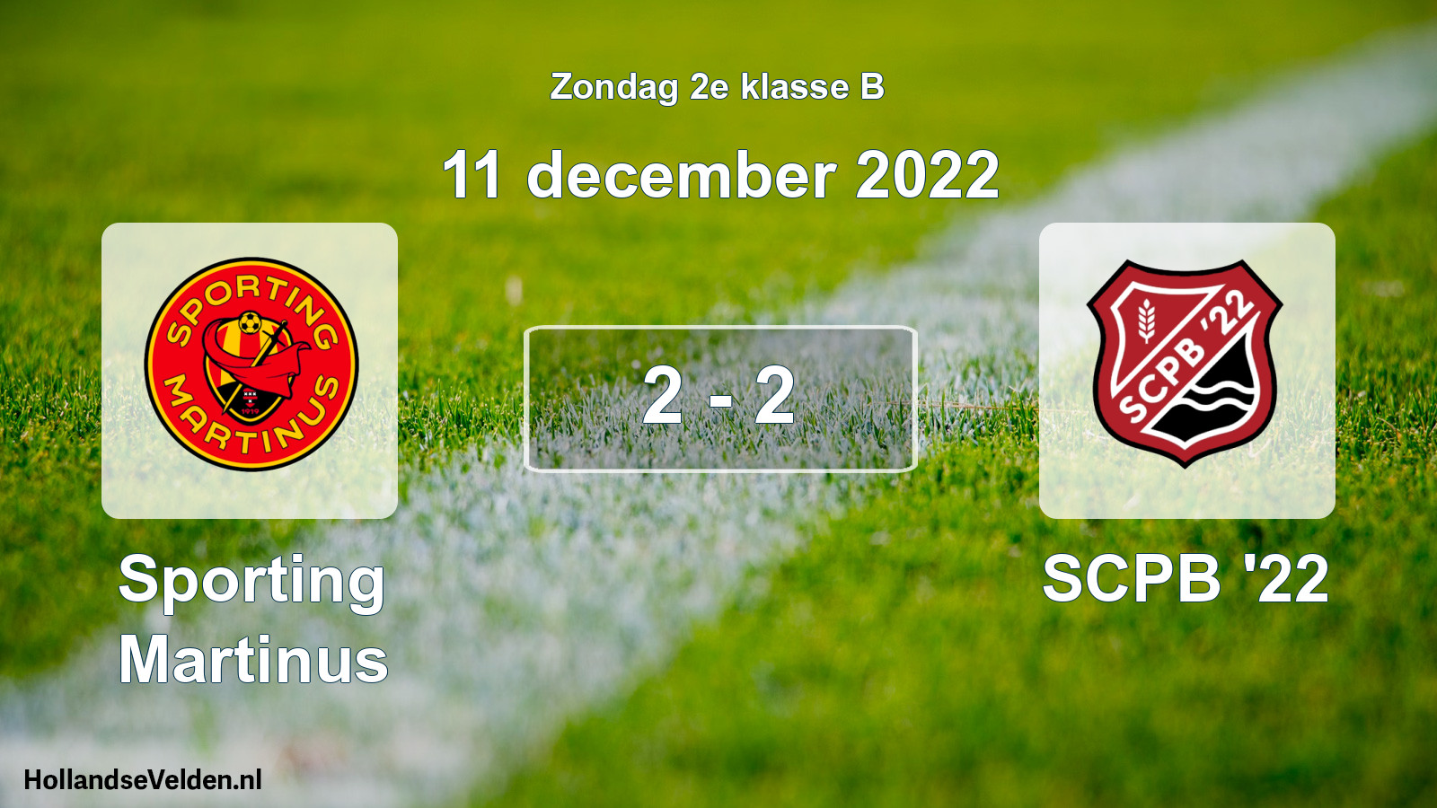 Total number of matches played: Sporting Martinus - SCPB '22 2 - 2 (11 December 2022)
