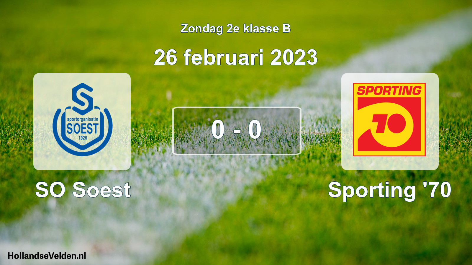 Total number of matches played: SO Soest - Sporting '70 0 - 0 (26 February 2023)