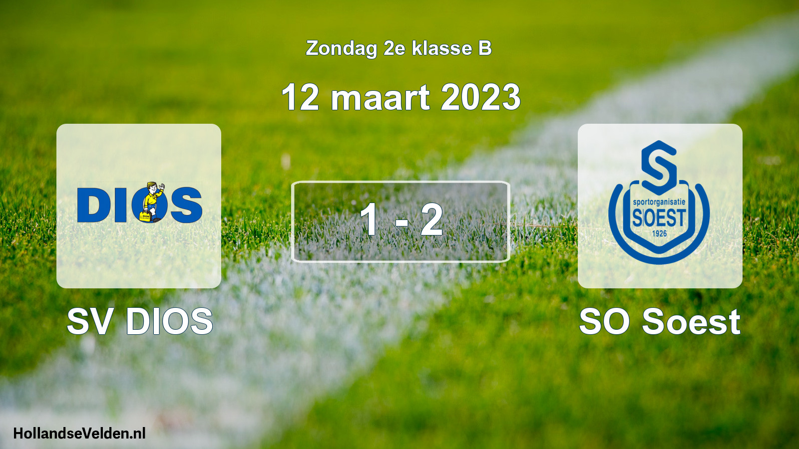 Total number of matches played: SV DIOS - SO Soest 1 - 2 (12 March 2023)