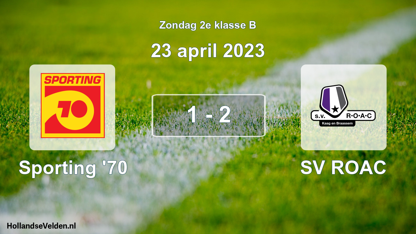 Total number of matches played: Sporting '70 - SV ROAC 1 - 2 (23 April 2023)