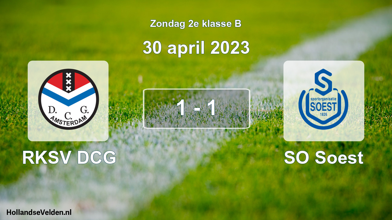 Total number of matches played: RKSV DCG - SO Soest 1 - 1 (30 April 2023)