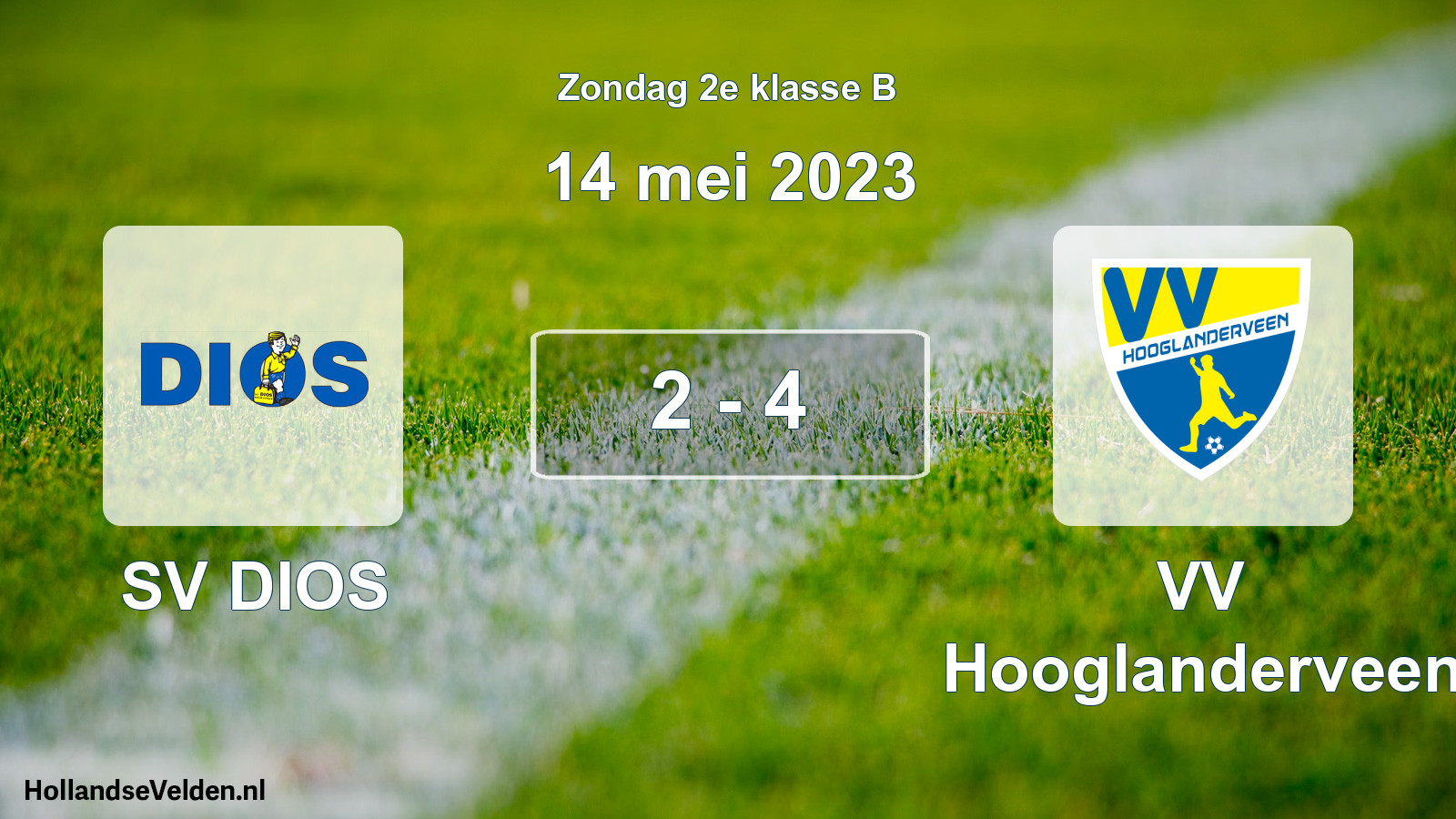 Total number of matches played: SV DIOS - VV Hooglanderveen 2 - 4 (14 May 2023)