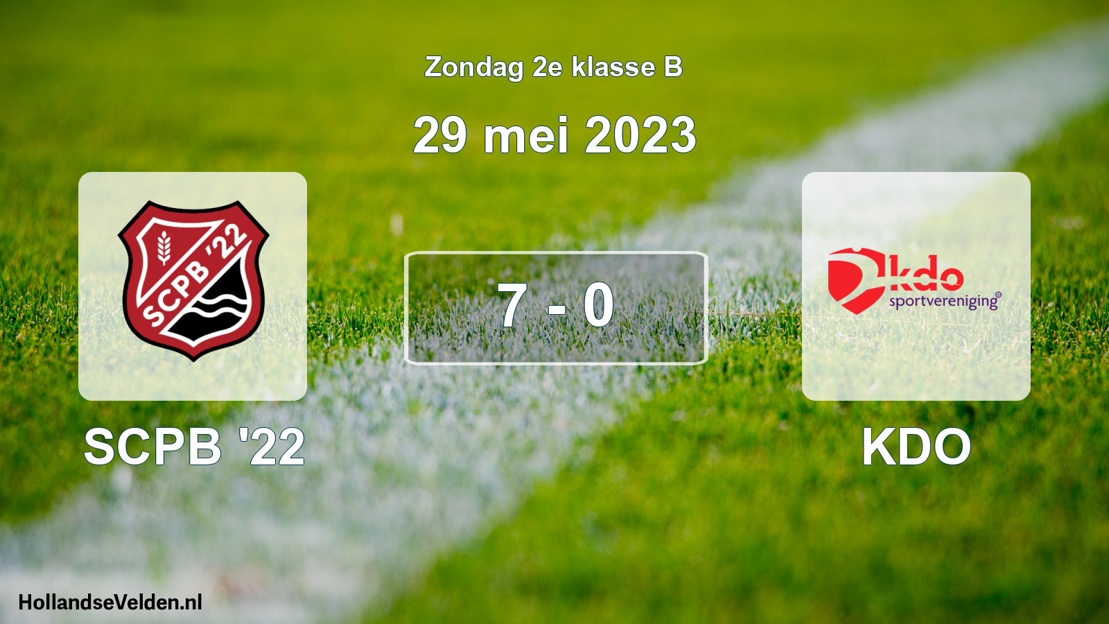 Total number of matches played: SCPB '22 - KDO 7 - 0 (29 May 2023)