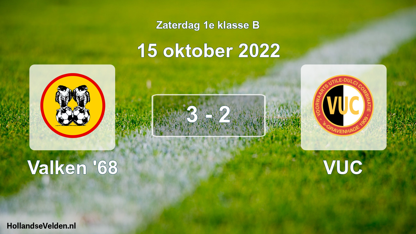 Total number of matches played: Valken '68 - VUC 3 - 2 (15 October 2022)