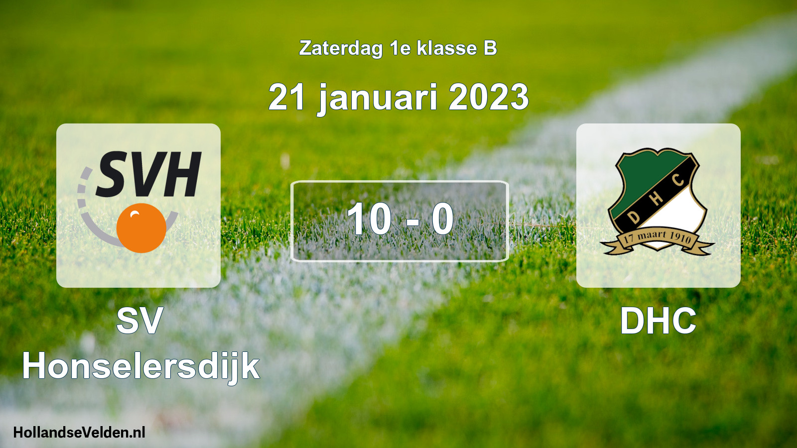 Total number of matches played: SV Honselersdijk - DHC 10 - 0 (21 January 2023)