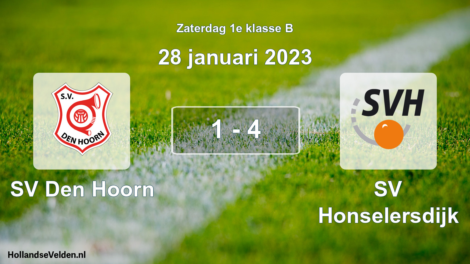 Total number of matches played: SV Den Hoorn - SV Honselersdijk 1 - 4 (28 January 2023)