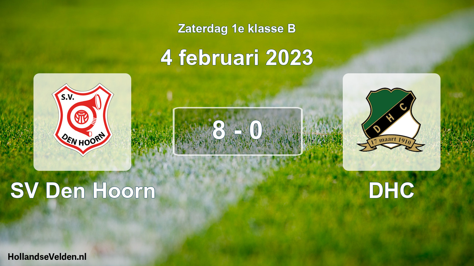 Total number of matches played: SV Den Hoorn - DHC 8 - 0 (4 February 2023)