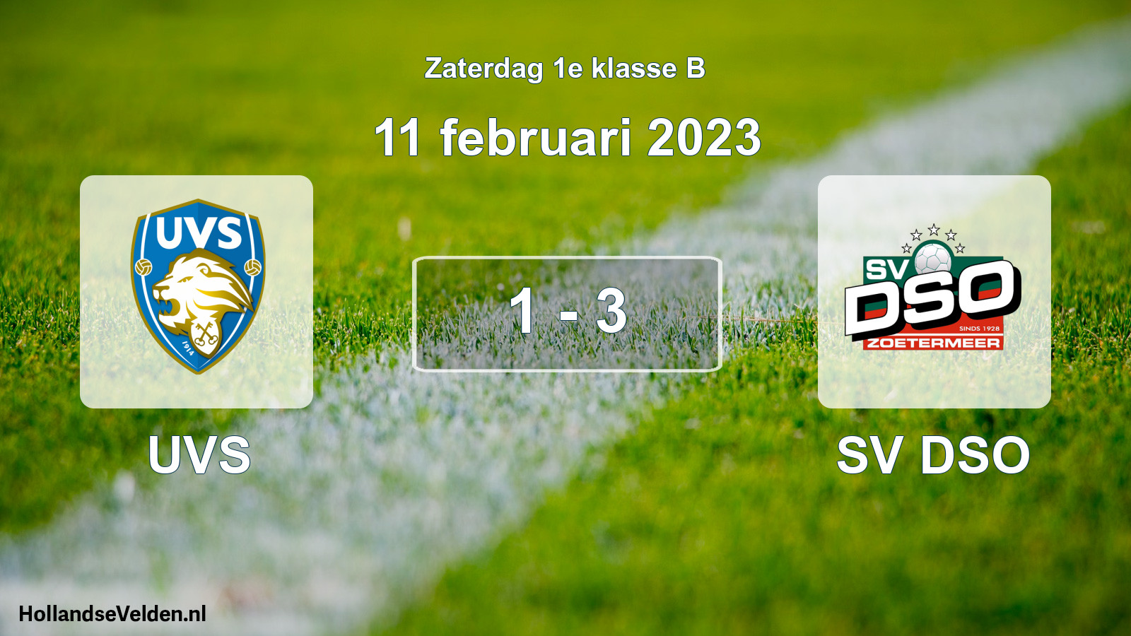 Total number of matches played: UVS - SV DSO 1 - 3 (11 February 2023)