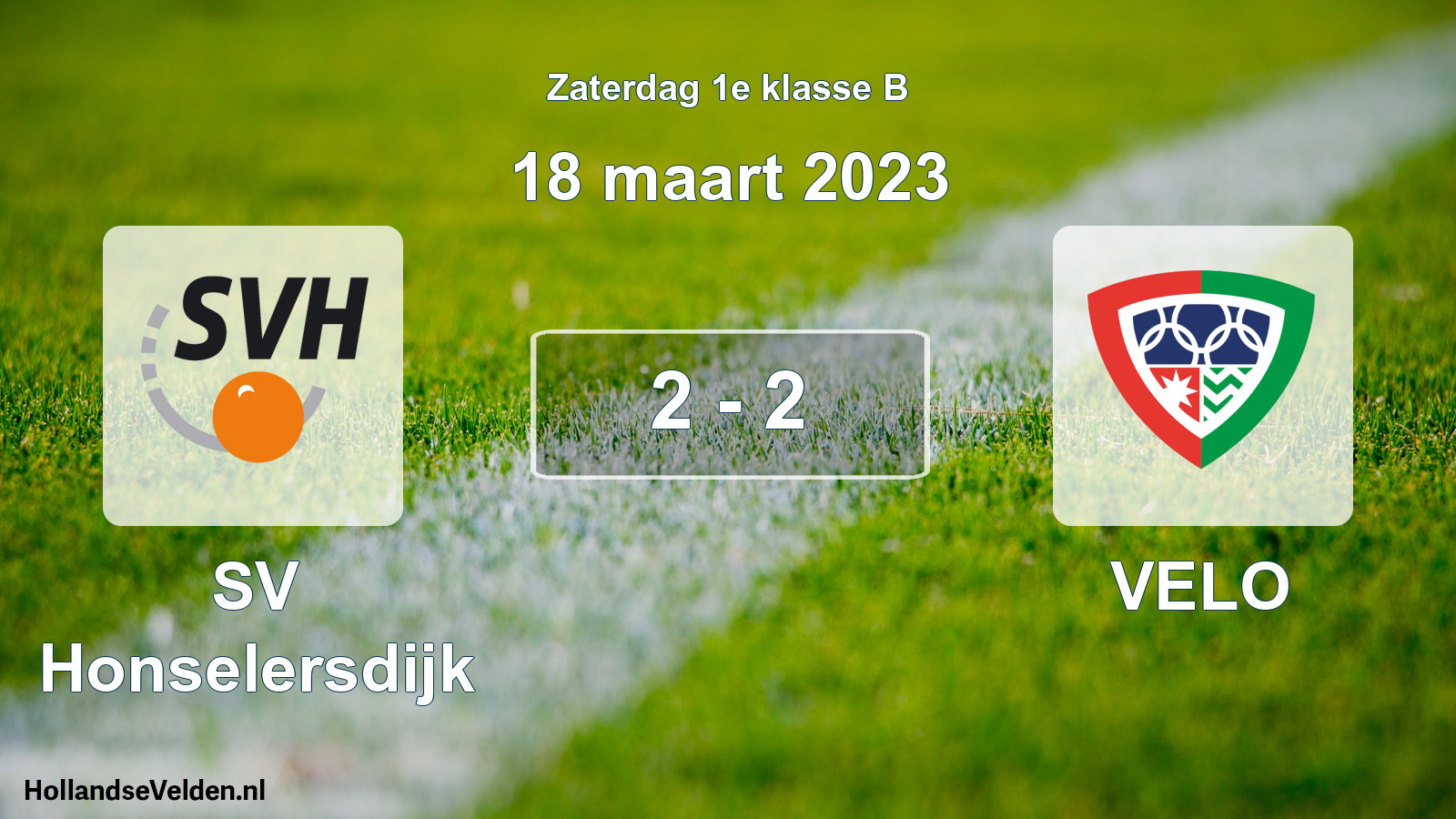 Total number of matches played: SV Honselersdijk - VELO 2 - 2 (18 March 2023)
