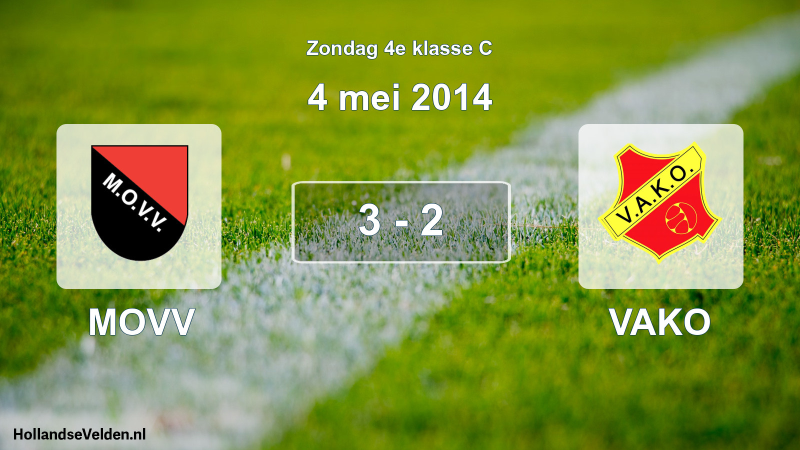 Total number of matches played: MOVV - VAKO 3 - 2 (4 May 2014)