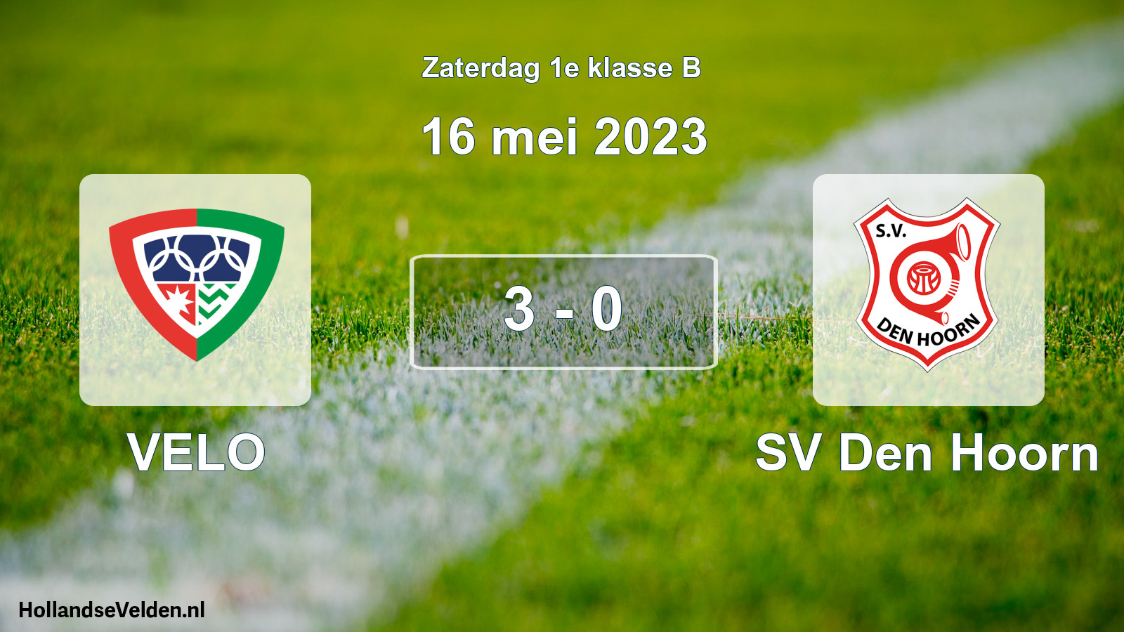 Total number of matches played: VELO - SV Den Hoorn 3 - 0 (16 May 2023)