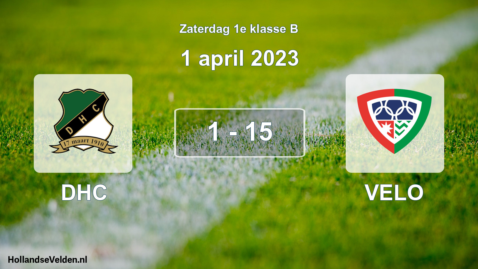 Total number of matches played: DHC - VELO 1 - 15 (1 April 2023)