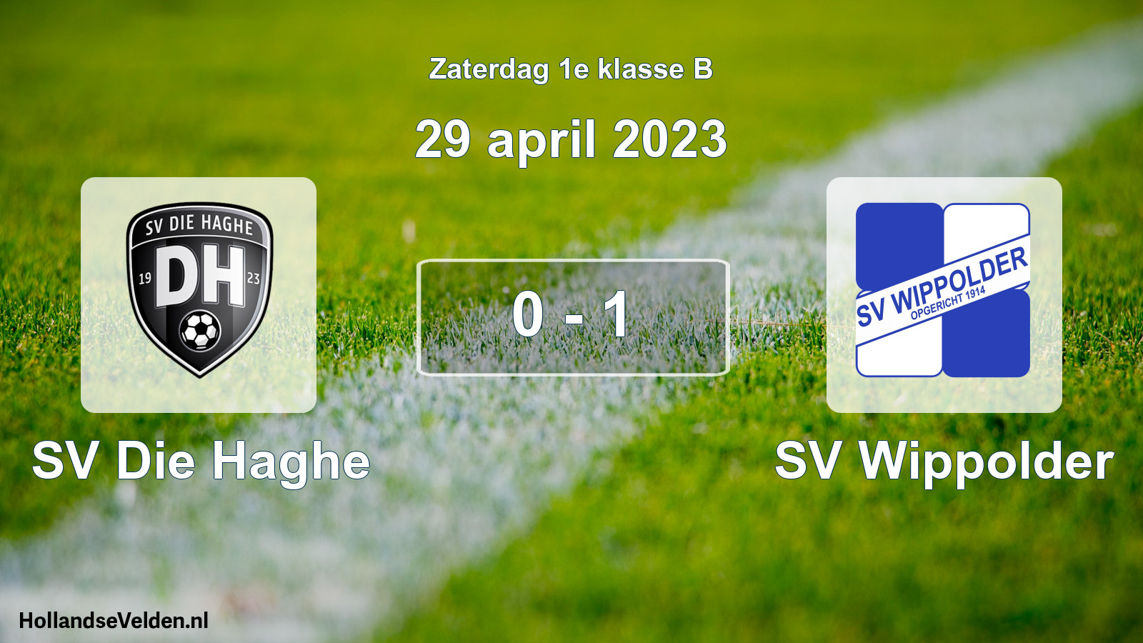 Total number of matches played: SV Die Haghe - SV Wippolder 0 - 1 (29 April 2023)