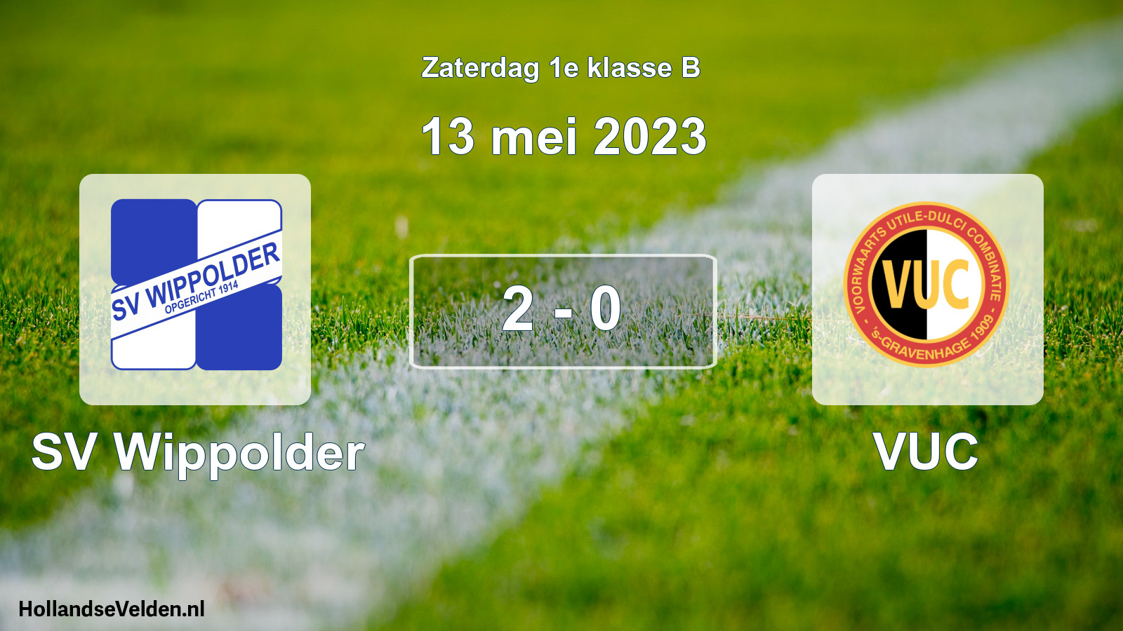 Total number of matches played: SV Wippolder - VUC 2 - 0 (13 May 2023)