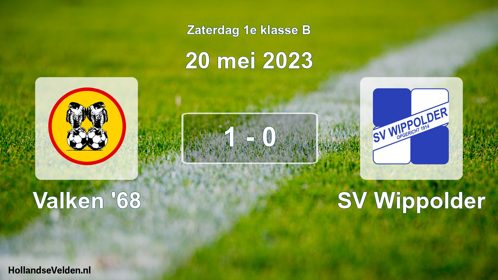 Total number of matches played: Valken '68 - SV Wippolder 1 - 0 (20 May 2023)