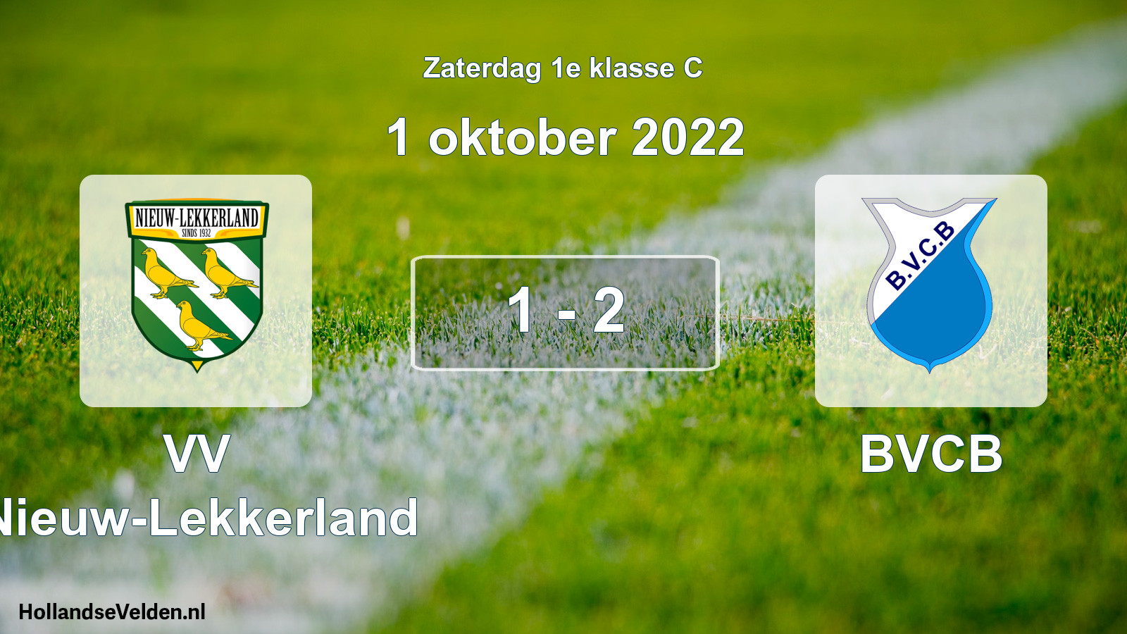 Total number of matches played: VV Nieuw-Lekkerland - BVCB 1 - 2 (1 October 2022)