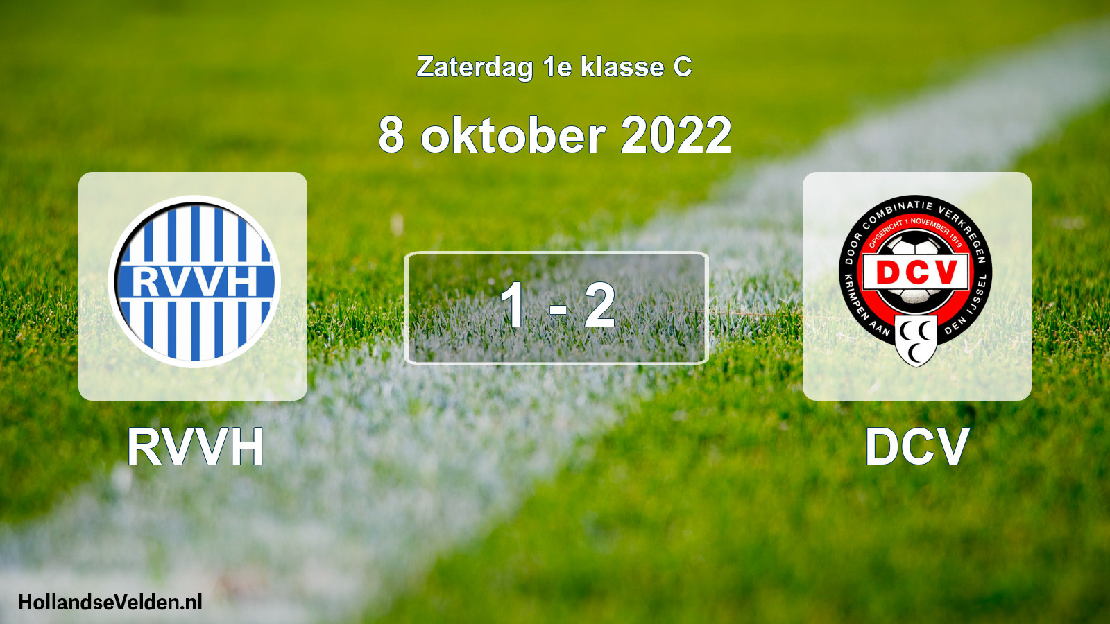 Total number of matches played: RVVH - DCV 1 - 2 (8 October 2022)