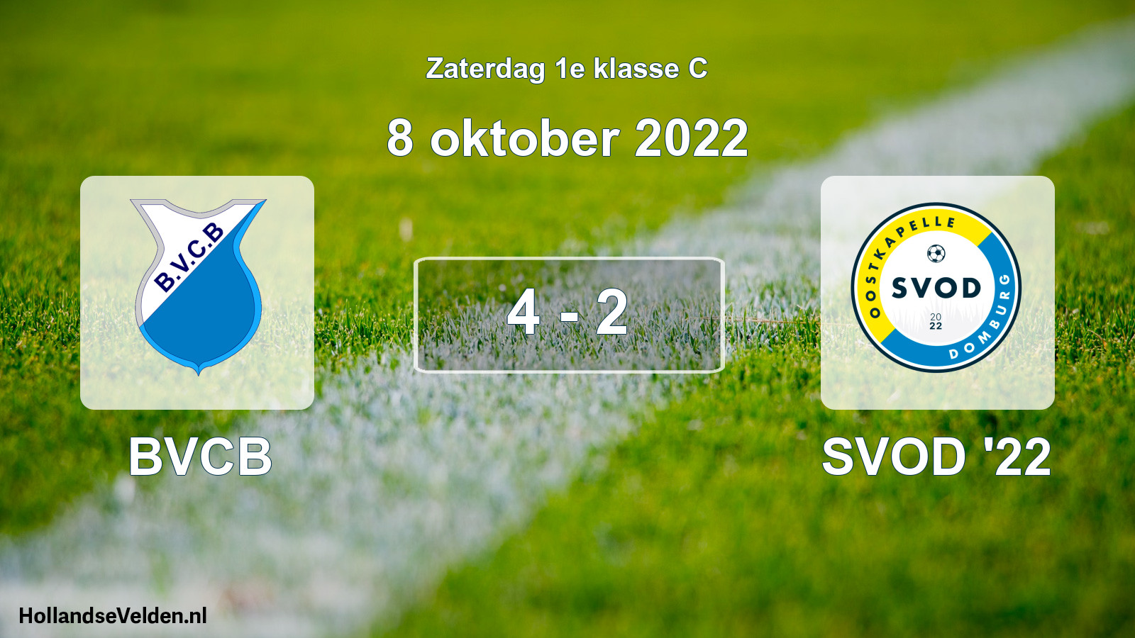 Total number of matches played: BVCB - SVOD '22 4 - 2 (8 October 2022)
