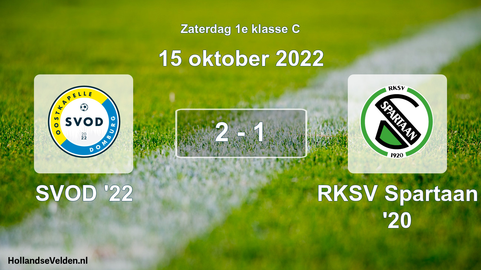 Total number of matches played: SVOD '22 - RKSV Spartaan '20 2 - 1 (15 October 2022)