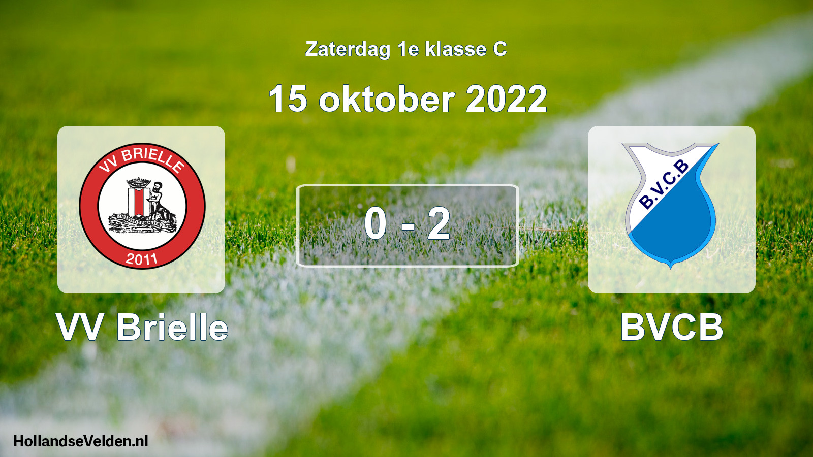 Total number of matches played: VV Brielle - BVCB 0 - 2 (15 October 2022)