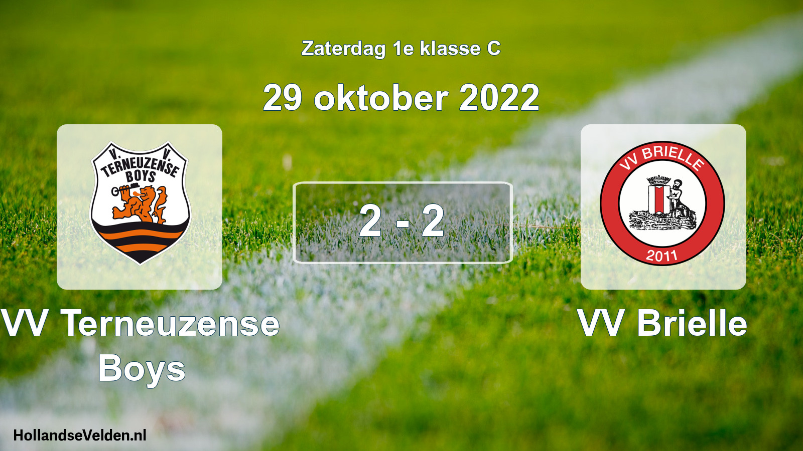 Total number of matches played: VV Terneuzense Boys - VV Brielle 2 - 2 (29 October 2022)