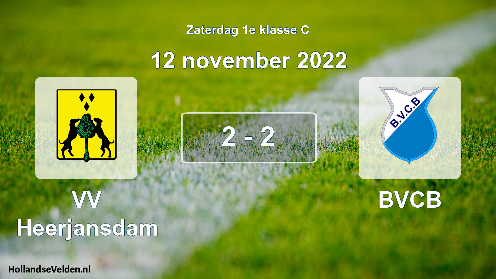 Total number of matches played: VV Heerjansdam - BVCB 2 - 2 (12 November 2022)