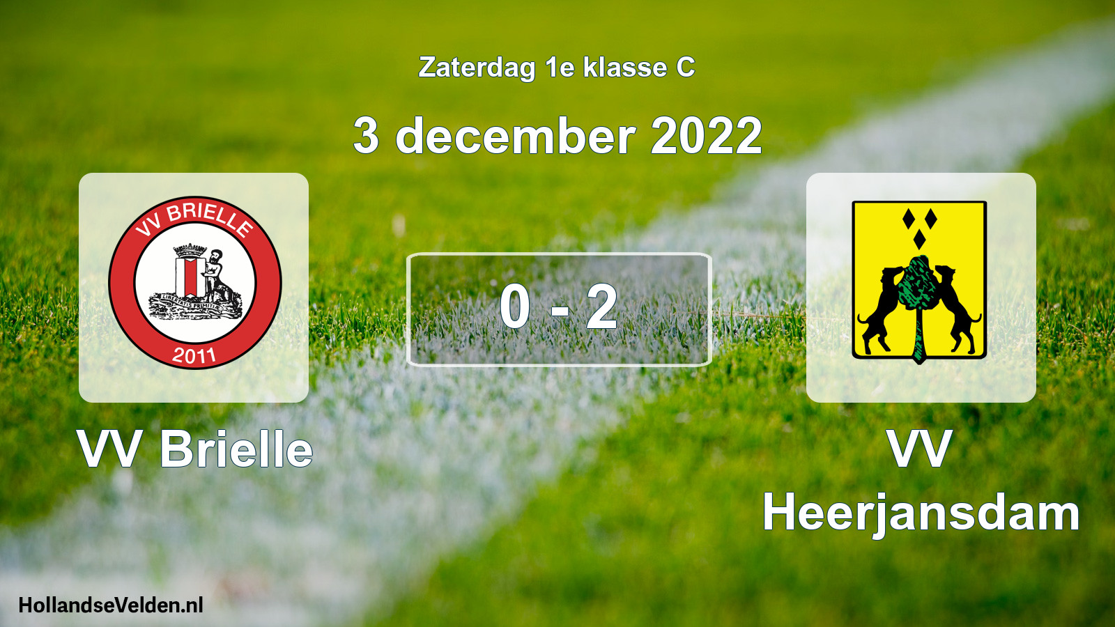 Total number of matches played: VV Brielle - VV Heerjansdam 0 - 2 (3 December 2022)