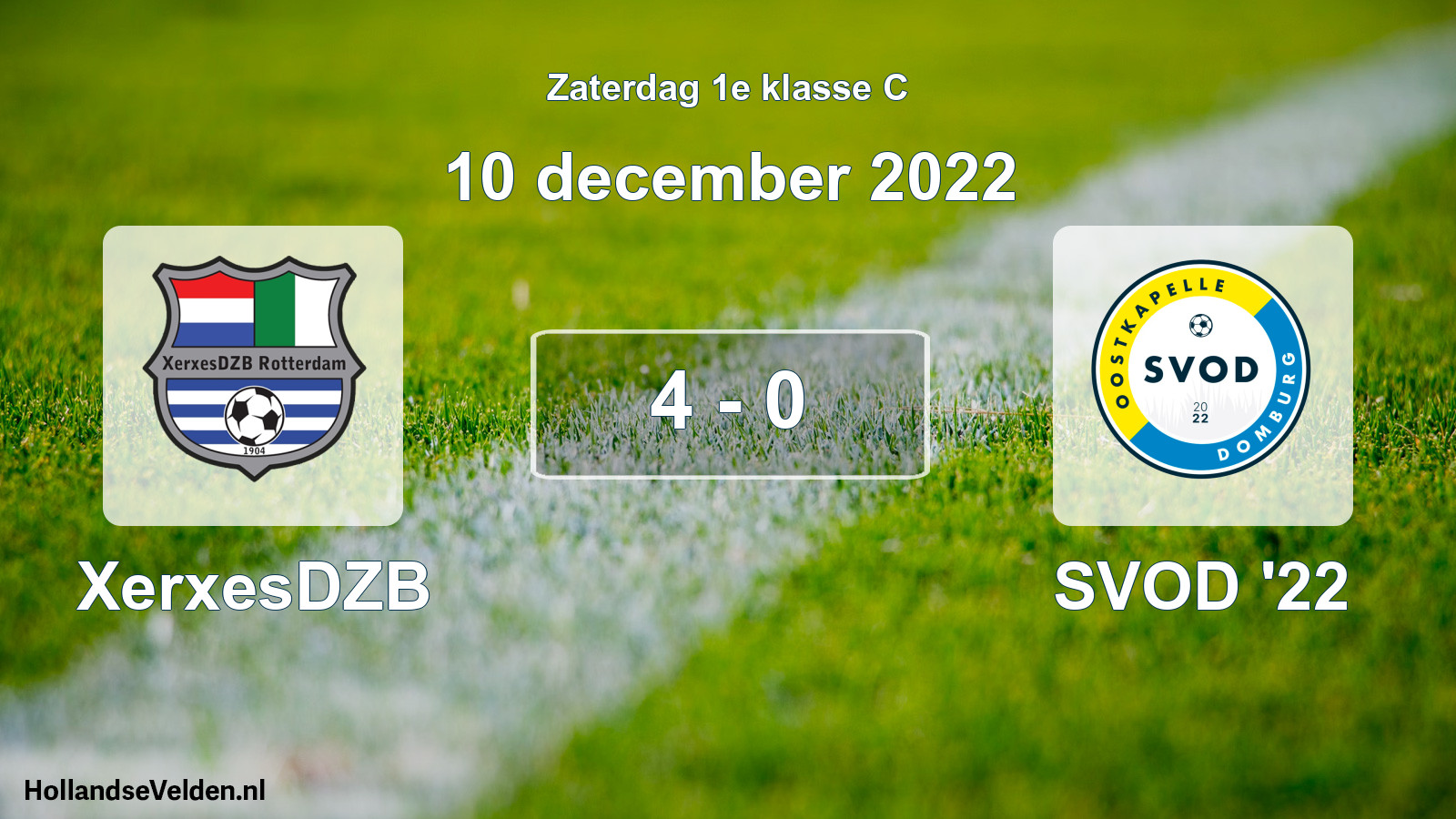 Total number of matches played: XerxesDZB - SVOD '22 4 - 0 (10 December 2022)